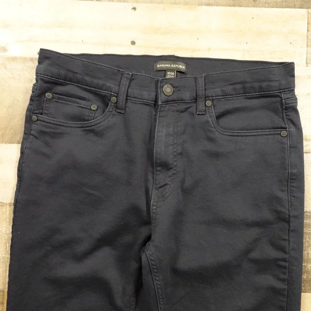 Banana Republic Slim Fit Travel‎ Pants Men’s 32x34 Dark Navy Stretch